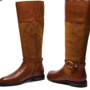 Ralph Lauren Harlee Suede & Leather Boot Size 7.5